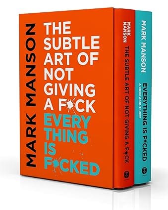 Mark Manson Boxset Hardcover Edition ( The Subtle Art Of Not Giving A F*ck , Everything Is F*cked)