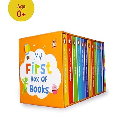 My First Box Of Books (penguin Early Learning Library) A Boxset Of 12 Illustrated Board Books For Kids, Toddlers