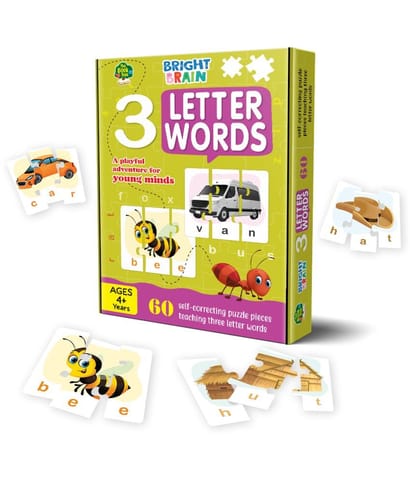 The Book Tree Bright Brain 3 Letter Words Puzzle