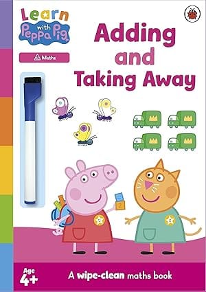 Learn With Peppa Adding And Taking Away Wipe-clean Activity Book