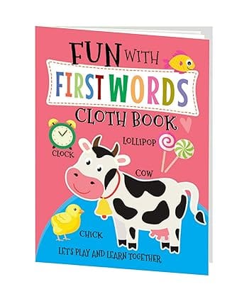 Fun With First Words - Cloth Book For Early Learning And Interactive Education