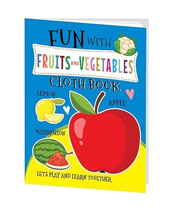 Fun With Fruits And Vegitables Cloth Book For Early Learning And Interactive Education