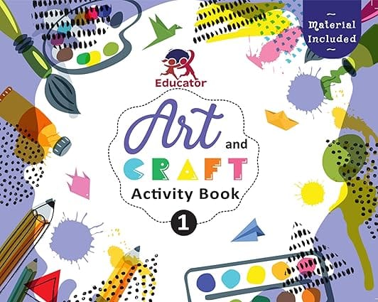 Art And Craft Activity Book 1 For 4-5 Year Old Kids With Free Craft Material