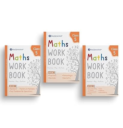 Key2practice Maths Workbook For Class 5 (set Of 3)