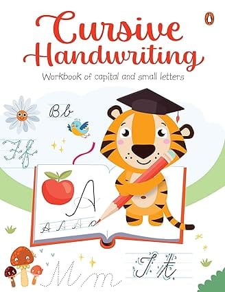 Cursive Handwriting Workbook Of Capital And Small Letters