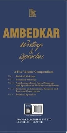 Ambedkar Writings & Speeches (a Five Volume Compendium)