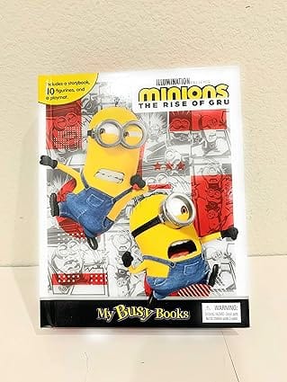 Illumination Presents Minions The Rise Of The Gru, My Busy Books (includes A Story Book 10 Figurines And A Play Mat)