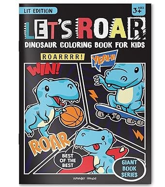 Lets Roar Giant Coloring Book For Kids