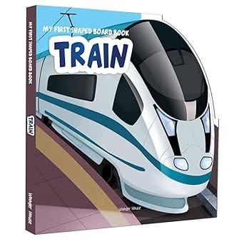 My First Shaped Board Books For Children Transport Train