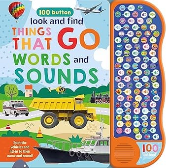 100 Button Look & Find Things That Go Words & Sounds