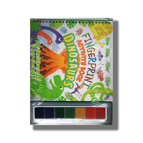 Fingerprint Activity Book Dinosaurs | Book