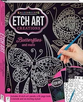 Kaleidoscope Etch Art Creations Butterflies And More