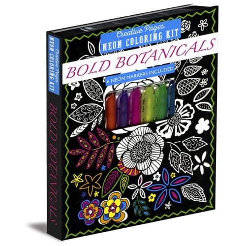 Bold Botanicals Neon Coloring Kit