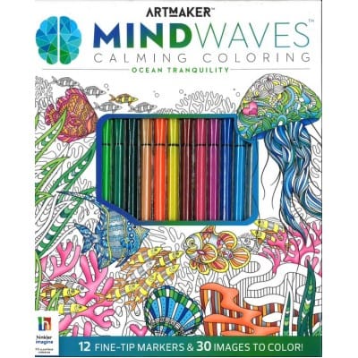 Mindwaves Calming Coloring Psychedelic Kit