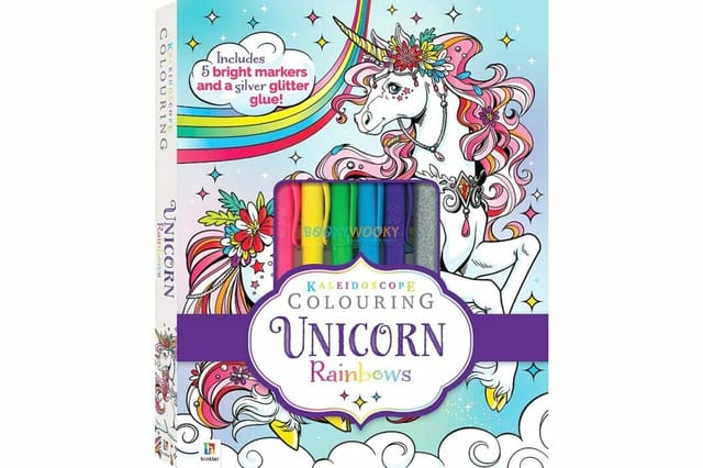 Kaleidoscope Coloring Unicorn Forest