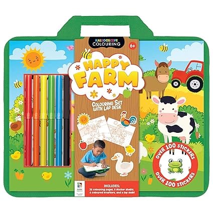 Happy Farm Colouring Set With Lap Desk