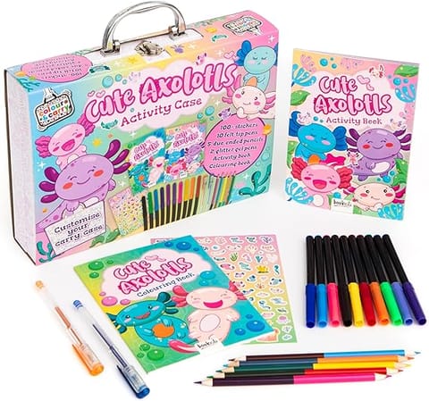 Cute Axolotl Activity Case Box Set