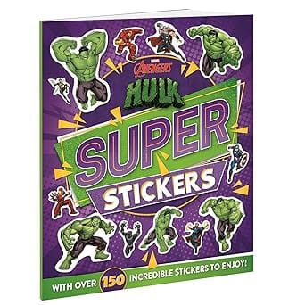 Marvel Hulk Super Stickers Colouring, Stickers And Activities Book For Kids