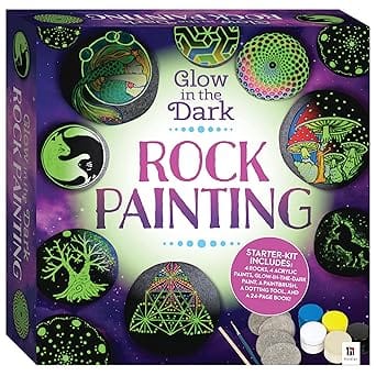 Glow In The Dark Rock Painting Box Set (rock Painting Kit)