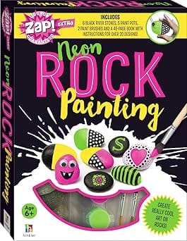 Zap! Extra Neon Rock Painting