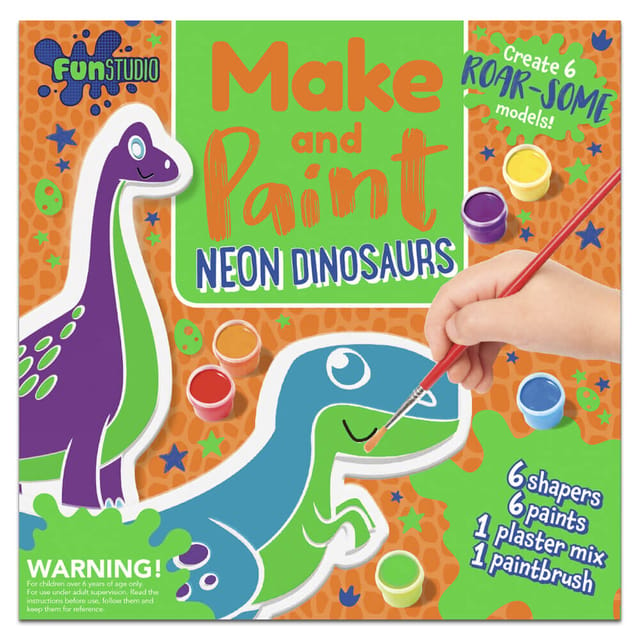 Make And Paint Neon Dinosaurs