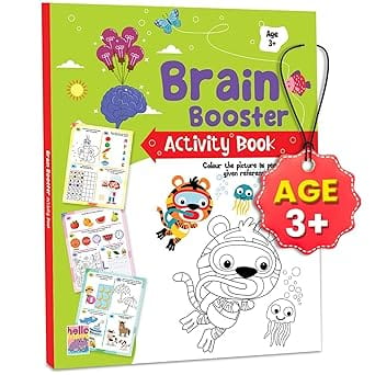 Brain Booster Activity Book For Kids Toddlers And Children 3+ Years