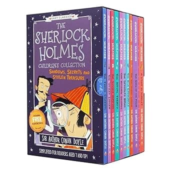 The Sherlock Holmes Childrens Collection Series 1 Shadows, Secrets And Stolen Treasure Easy Classics)10 Book Box Set