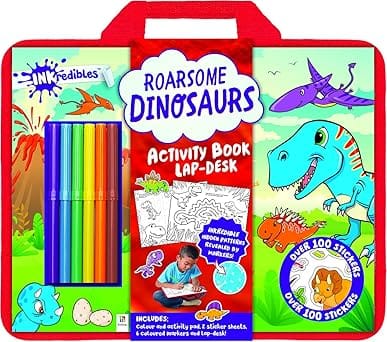 Inkredibles Roarsome Dinosaurs Activity Book Lap Desk