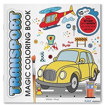 Transport Magic Coloring Book